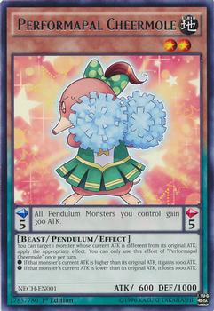 2014 Yu-Gi-Oh! The New Challengers 1st Edition #NECH-EN001 Performapal Cheermole Front