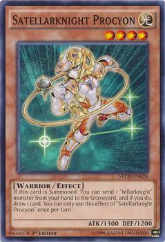 2014 Yu-Gi-Oh! The New Challengers 1st Edition #NECH-EN028 Satellarknight Procyon Front