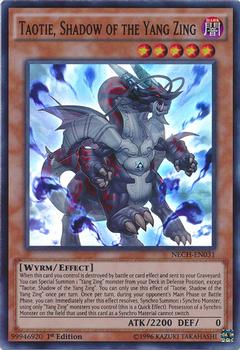 2014 Yu-Gi-Oh! The New Challengers 1st Edition #NECH-EN031 Taotie, Shadow of the Yang Zing Front