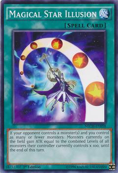 2014 Yu-Gi-Oh! The New Challengers 1st Edition #NECH-EN058 Magical Star Illusion Front