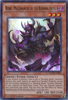 2014 Yu-Gi-Oh! The New Challengers 1st Edition #NECH-EN082 Rubic, Malebranche of the Burning Abyss Front