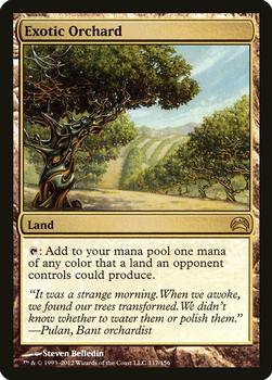 2012 Magic the Gathering Planechase 2012 #117 Exotic Orchard Front