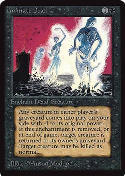 1993 Magic the Gathering International Collectors' Edition #NNO Animate Dead Front