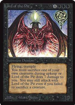 1993 Magic the Gathering International Collectors' Edition #NNO Lord of the Pit Front