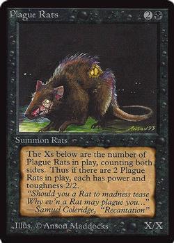 1993 Magic the Gathering International Collectors' Edition #NNO Plague Rats Front