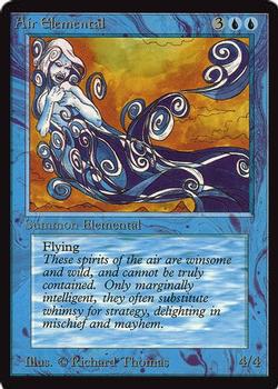1993 Magic the Gathering International Collectors' Edition #NNO Air Elemental Front