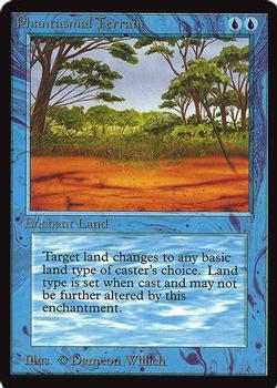 1993 Magic the Gathering International Collectors' Edition #NNO Phantasmal Terrain Front