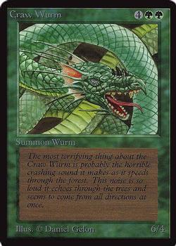 1993 Magic the Gathering International Collectors' Edition #NNO Craw Wurm Front