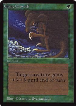 1993 Magic the Gathering International Collectors' Edition #NNO Giant Growth Front