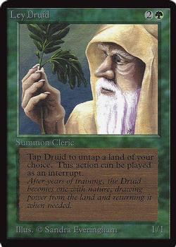 1993 Magic the Gathering International Collectors' Edition #NNO Ley Druid Front