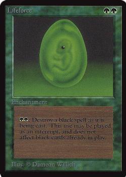 1993 Magic the Gathering International Collectors' Edition #NNO Lifeforce Front