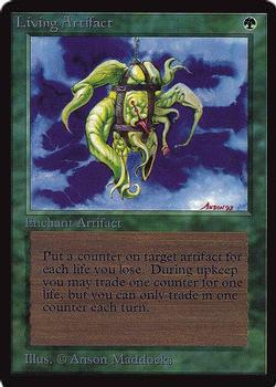 1993 Magic the Gathering International Collectors' Edition #NNO Living Artifact Front