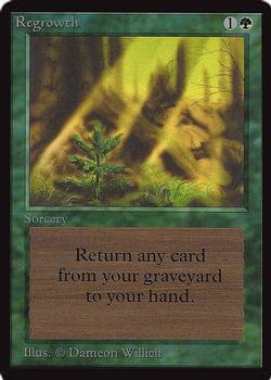 1993 Magic the Gathering International Collectors' Edition #NNO Regrowth Front