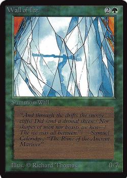 1993 Magic the Gathering International Collectors' Edition #NNO Wall of Ice Front