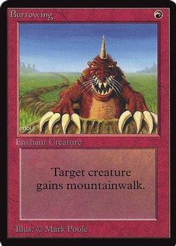 1993 Magic the Gathering International Collectors' Edition #NNO Burrowing Front