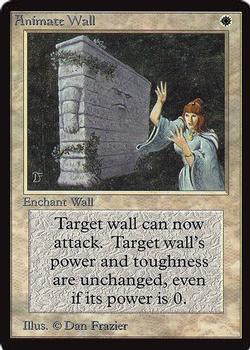 1993 Magic the Gathering International Collectors' Edition #NNO Animate Wall Front