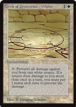 1993 Magic the Gathering International Collectors' Edition #NNO Circle of Protection: White Front