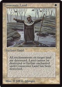 1993 Magic the Gathering International Collectors' Edition #NNO Consecrate Land Front