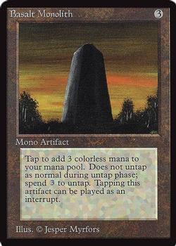 1993 Magic the Gathering International Collectors' Edition #NNO Basalt Monolith Front