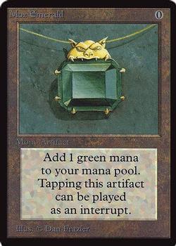 1993 Magic the Gathering International Collectors' Edition #NNO Mox Emerald Front