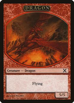 2007 Magic the Gathering 10th Edition - Tokens #3/6 Dragon Front