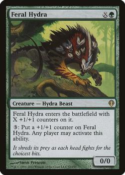 2010 Magic the Gathering Archenemy #53 Feral Hydra Front