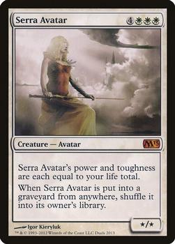 2012 Magic the Gathering Duels of the Planeswalkers 2013 Promos #Duels2013 Serra Avatar Front