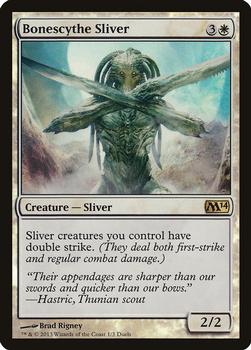 2013 Magic the Gathering Duels of the Planeswalkers 2014 Promos #1Duels Bonescythe Sliver Front