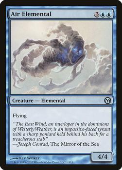 2010 Magic the Gathering Duels of the Planeswalkers #1 Air Elemental Front