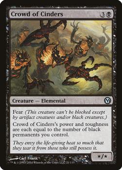 2010 Magic the Gathering Duels of the Planeswalkers #21 Crowd of Cinders Front