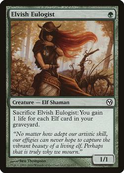 2010 Magic the Gathering Duels of the Planeswalkers #61 Elvish Eulogist Front