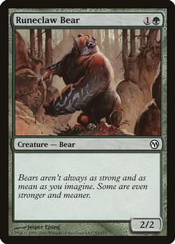 2010 Magic the Gathering Duels of the Planeswalkers #82 Runeclaw Bear Front