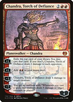 2017 Magic the Gathering San Diego Comic-Con #110 Chandra, Torch of Defiance Front