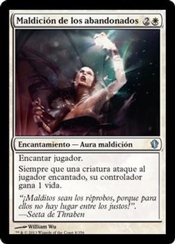 2013 Magic the Gathering Commander 2013 Spanish #8 Maldición de los abandonados Front