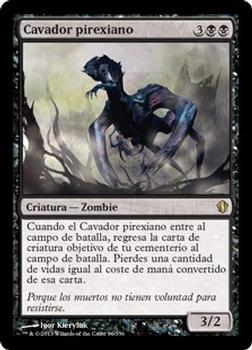 2013 Magic the Gathering Commander 2013 Spanish #86 Cavador pirexiano Front