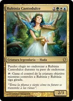2013 Magic the Gathering Commander 2013 Spanish #207 Rubinia Cantodulce Front