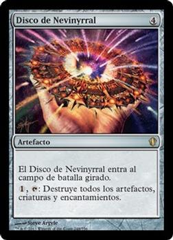 2013 Magic the Gathering Commander 2013 Spanish #248 Disco de Nevinyrral Front