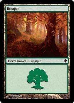 2013 Magic the Gathering Commander 2013 Spanish #354 Bosque Front
