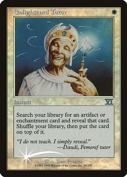 2000 Magic the Gathering Arena League #19 Enlightened Tutor Front