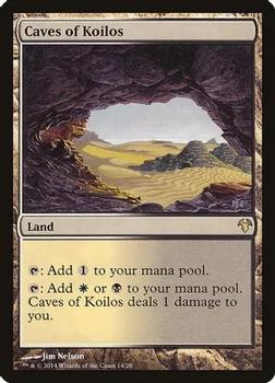 2014 Magic the Gathering Modern Event Deck #14 Caves of Koilos Front