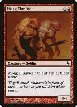 2010 Magic the Gathering Premium Deck Series: Fire and Lightning #8 Mogg Flunkies Front