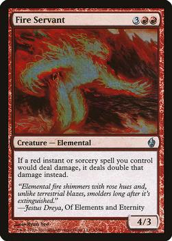 2010 Magic the Gathering Premium Deck Series: Fire and Lightning #15 Fire Servant Front