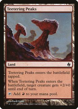 2010 Magic the Gathering Premium Deck Series: Fire and Lightning #30 Teetering Peaks Front