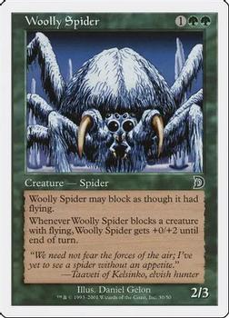 2001 Magic the Gathering Deckmasters 2001 #30 Woolly Spider Front