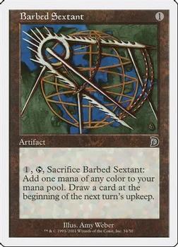 2001 Magic the Gathering Deckmasters 2001 #34 Barbed Sextant Front