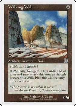 2001 Magic the Gathering Deckmasters 2001 #38 Walking Wall Front