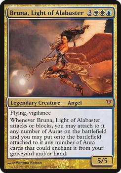 2012 Magic the Gathering Avacyn Restored - Open the Helvault #208 Bruna, Light of Alabaster Front