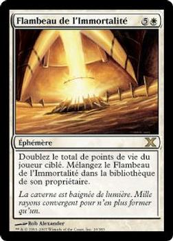 2007 Magic the Gathering 10th Edition French #10 Flambeau de l'Immortalité Front