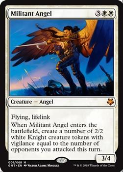 2018 Magic the Gathering Game Night #1 Militant Angel Front