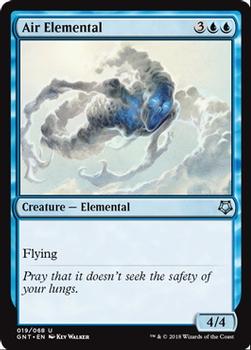 2018 Magic the Gathering Game Night #19 Air Elemental Front